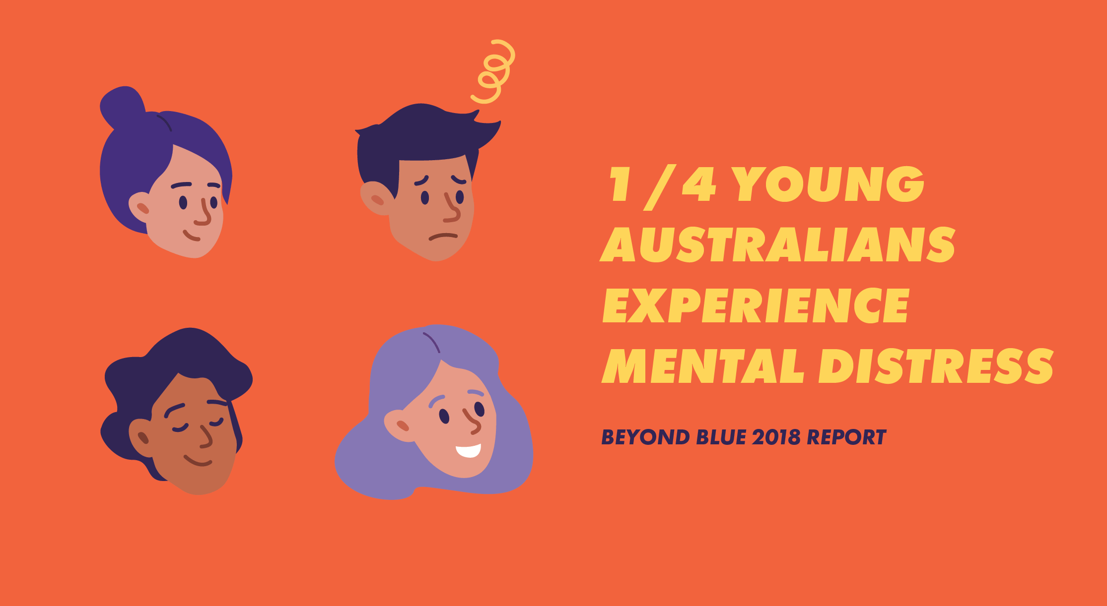 mental health help for teenagers - 1/4 young Australians experience mental distress